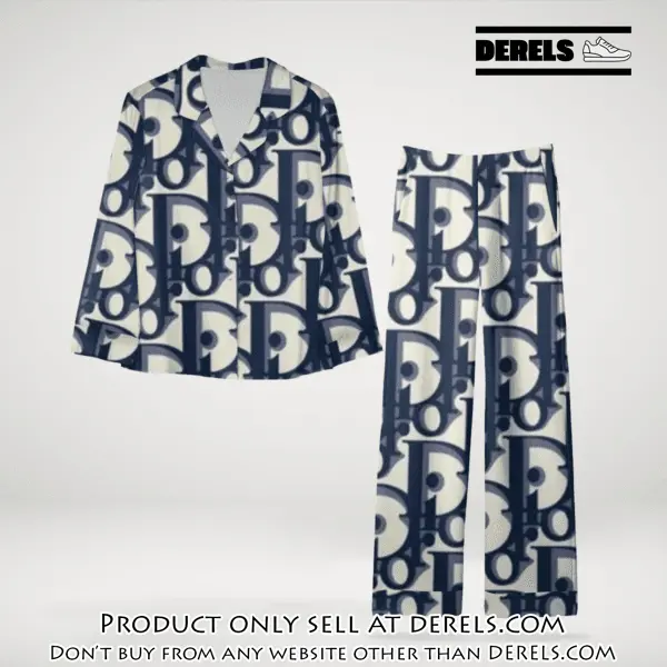 Trending luxury dior satin pajama set pjs1044 dr3448693